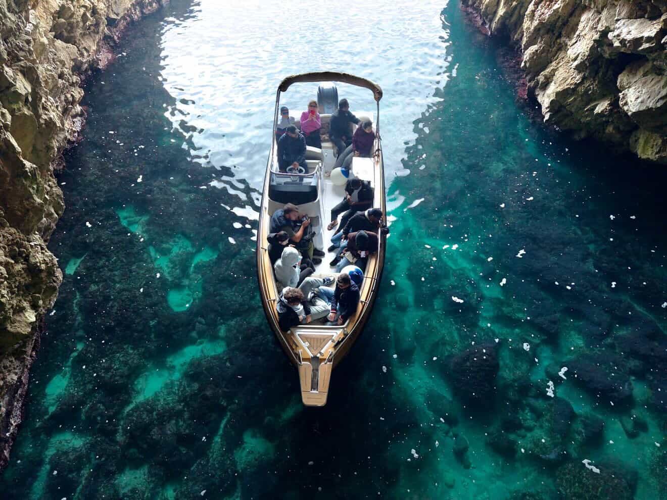 Blue Cave and Mirista Beach speedboat tour from Kotor